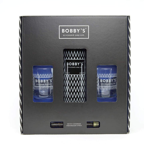 Bobby's Schiedam Gin & Gläser Set  | 42% - 0,7L